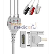 NIDEK 3 Lead ECG Cable Clip Type