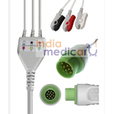 SIEMENS 5 Lead ECG Cable Button Type