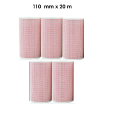 ECG Thermal Paper Roll 110 mm × 20 m | 6 Channel | Pack of 5