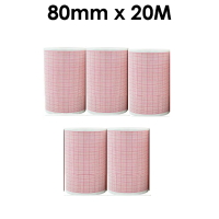 ECG Thermal Paper Roll 80 mm × 20 m | 3 Channel | Pack of 5 rolls